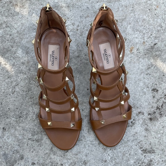 Valentino Rockstud Caged Gladiator Stiletto Sandals, size 38.5 - Picture 3 of 11